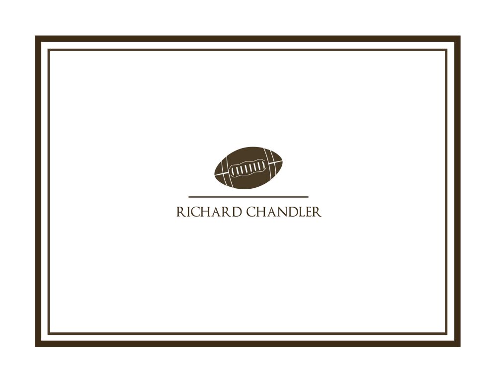 Football Folded Note