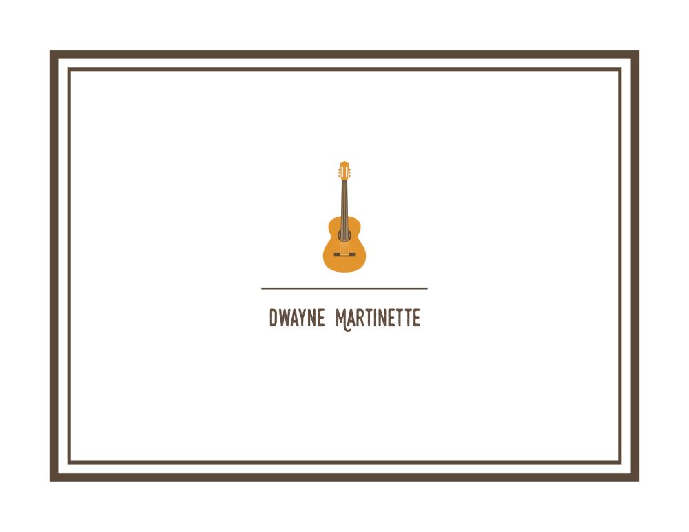 Guitar Folded Note