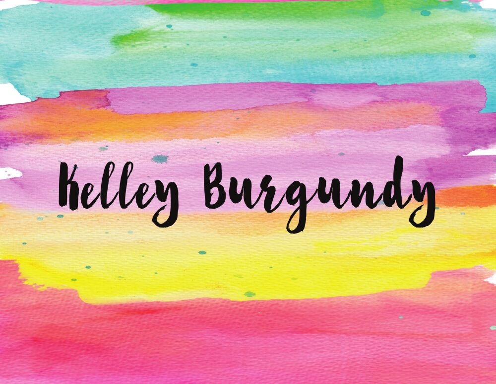 Watercolor Folded Note