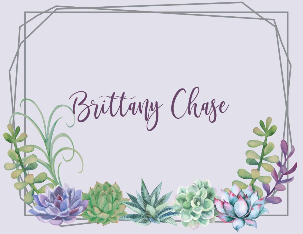Geometric Succulents Folded Note