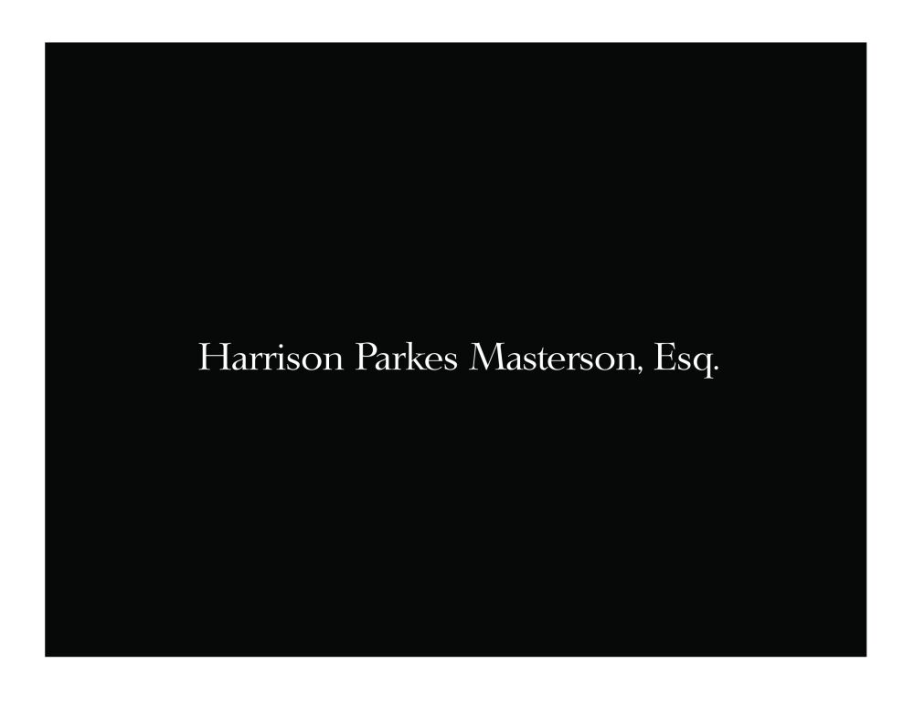 Black and White Simple Folded Notecard