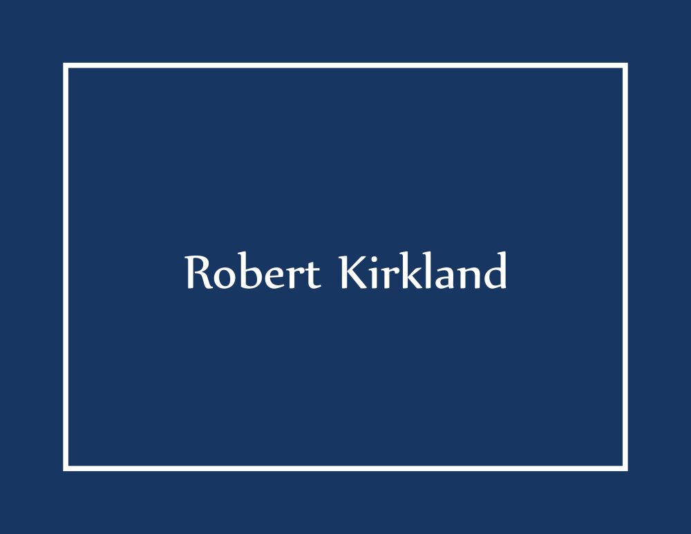 Navy folded notecard