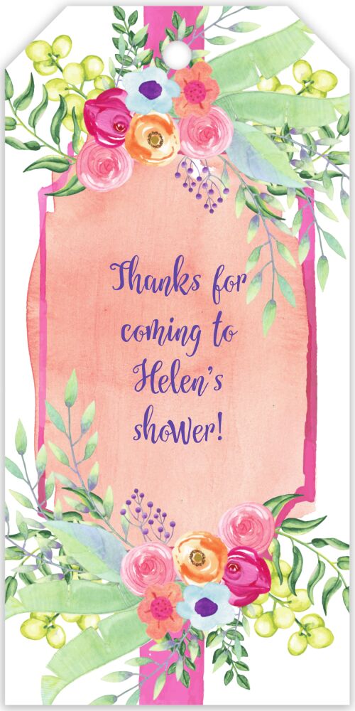 Floral Hanging Gift Tag