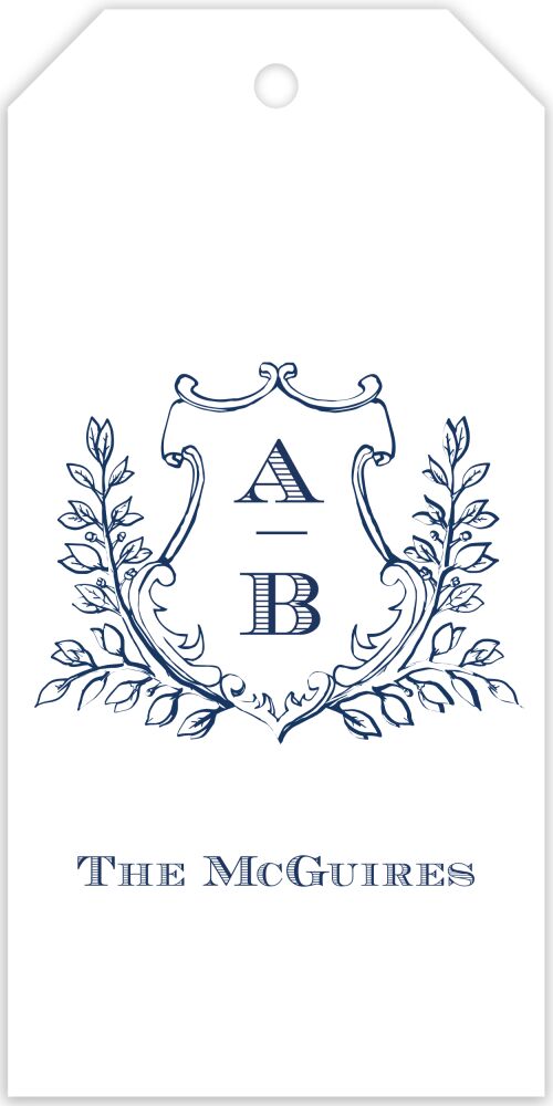 Crest Motif 16 Hanging Gift Tag