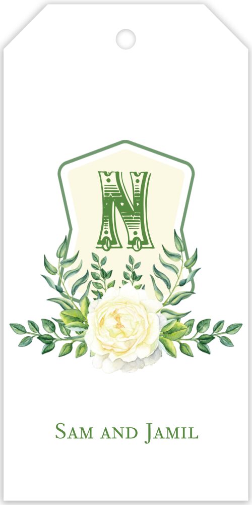 Crest Motif 19 Hanging Gift Tag