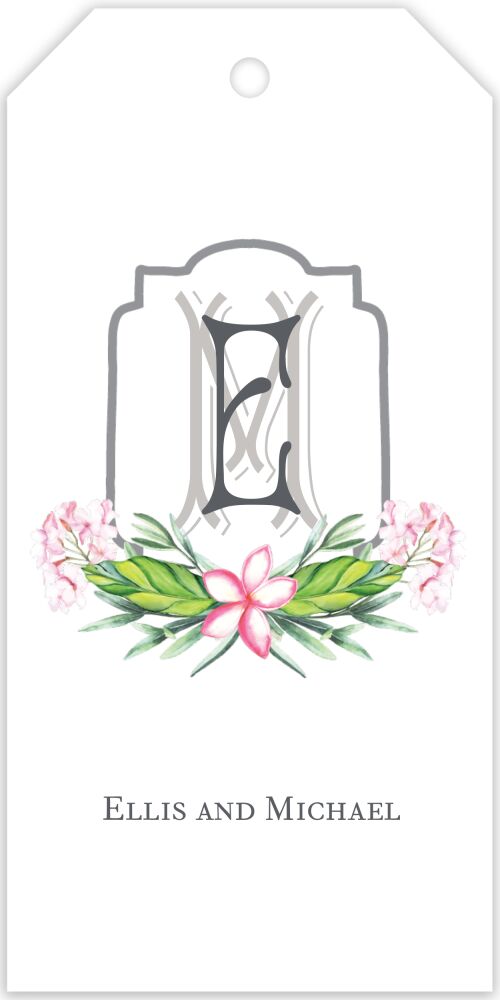 Crest Motif 20 Hanging Gift Tag