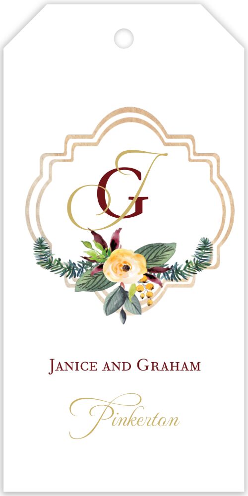 Crest Motif 21 Hanging Gift Tag