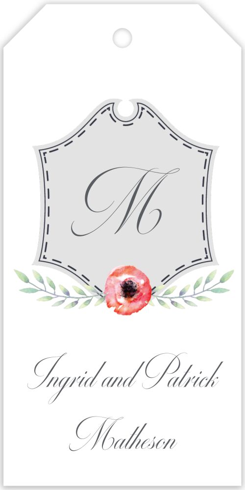 Crest Motif 22 Hanging Gift Tag