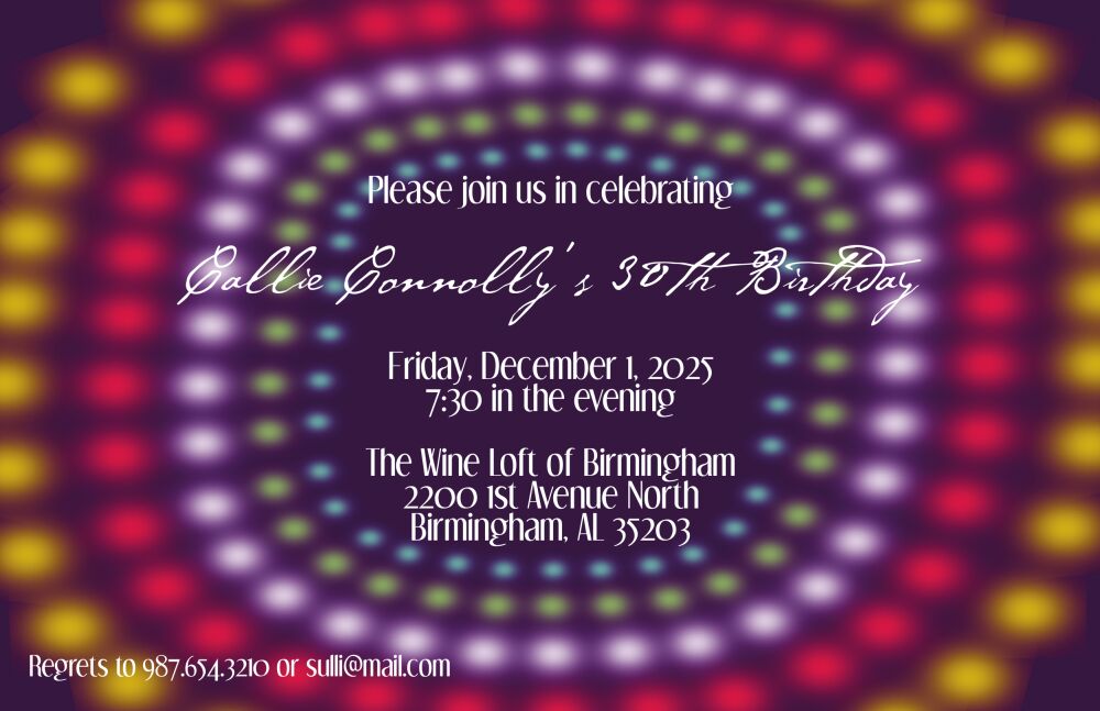 Funky invitation
