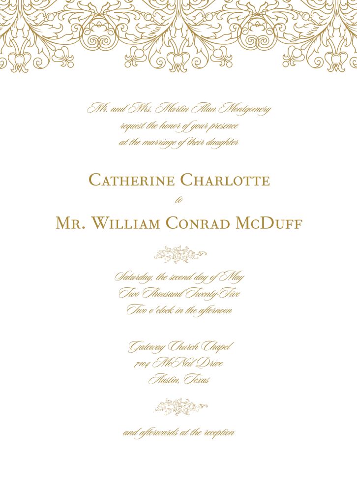 Lace Invitation