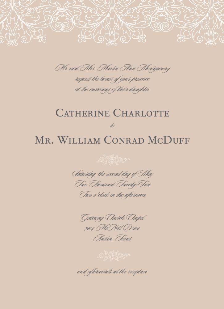 Lace Invitation
