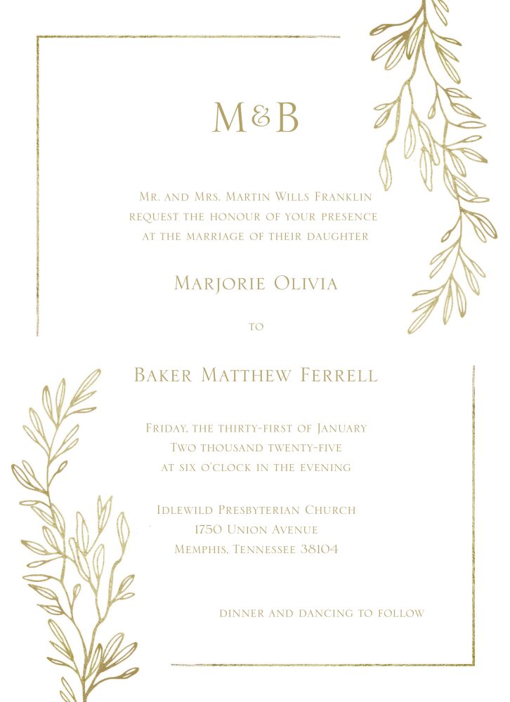 Branches Invitation