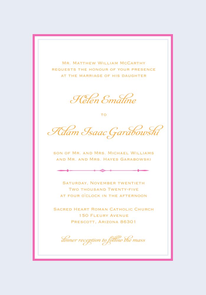 Simply Sophisticated Pale Invitation