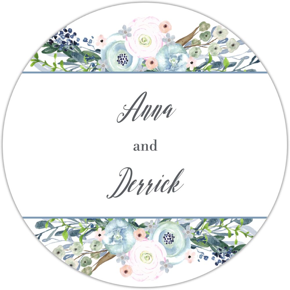 Watercolor Florals Gift Sticker