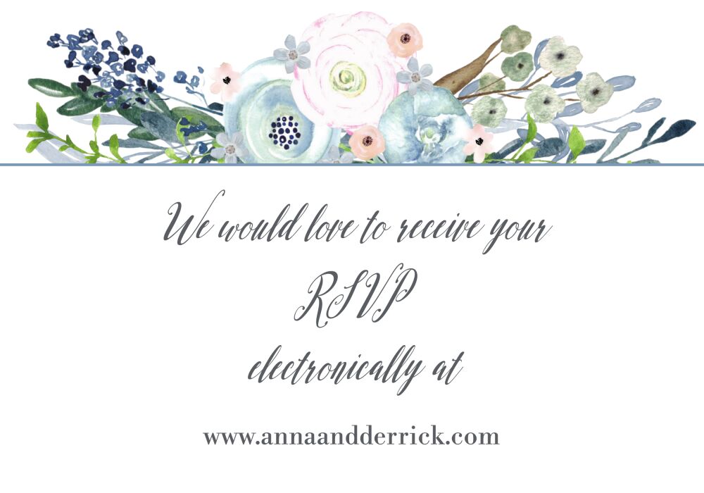 Watercolor Florals Accessory Card