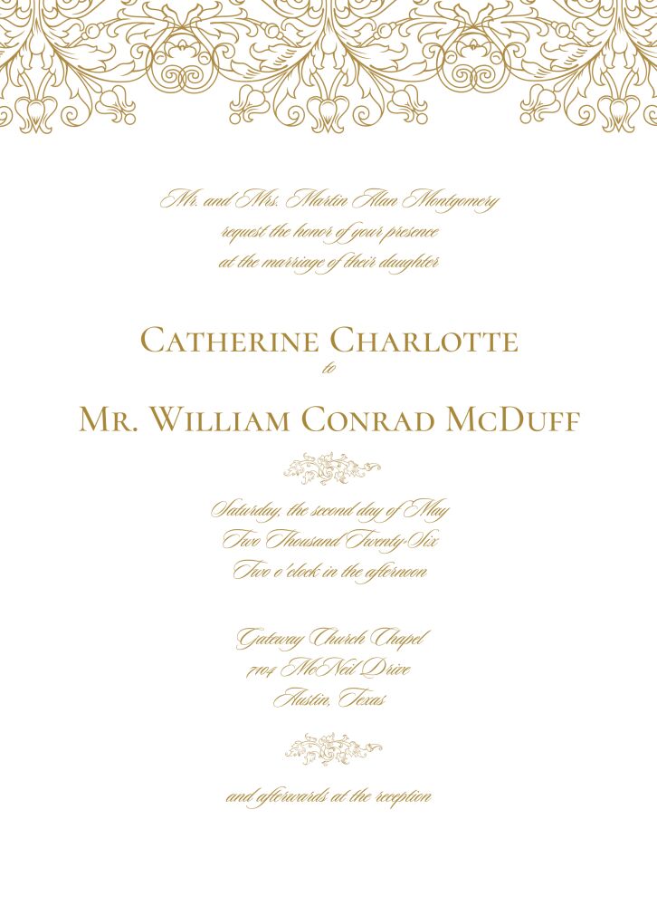 Lace Invitation