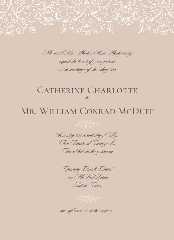 Lace Invitation
