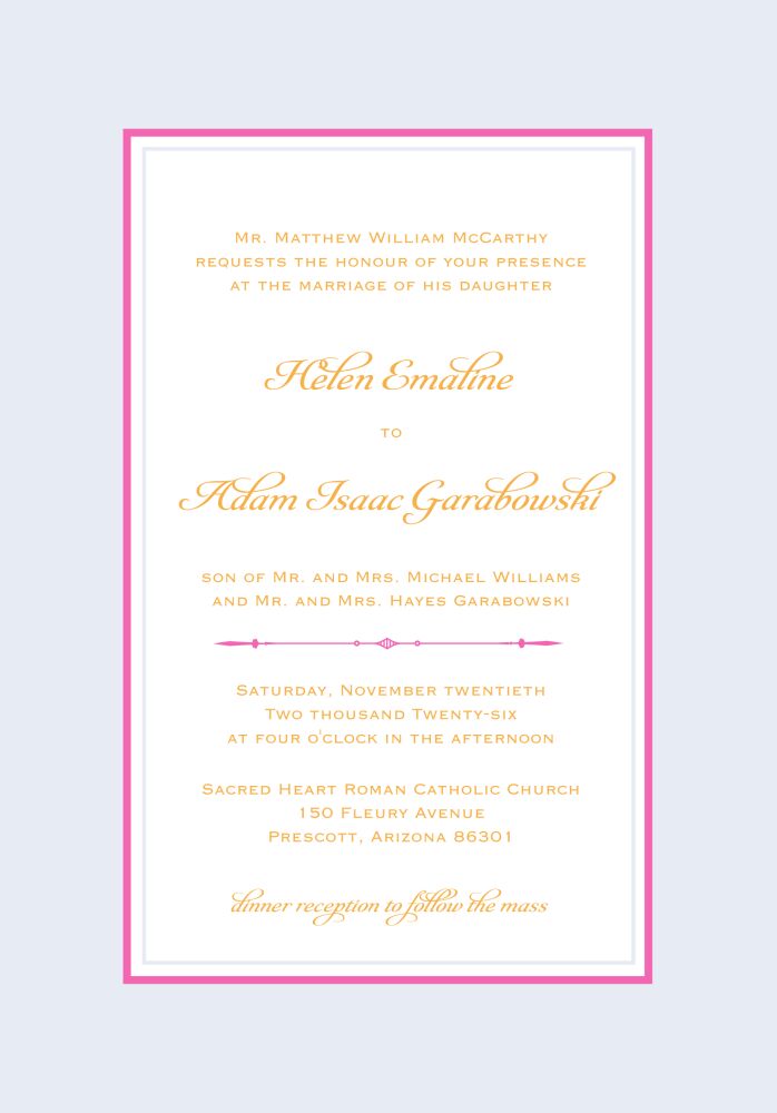 Simply Sophisticated Pale Invitation