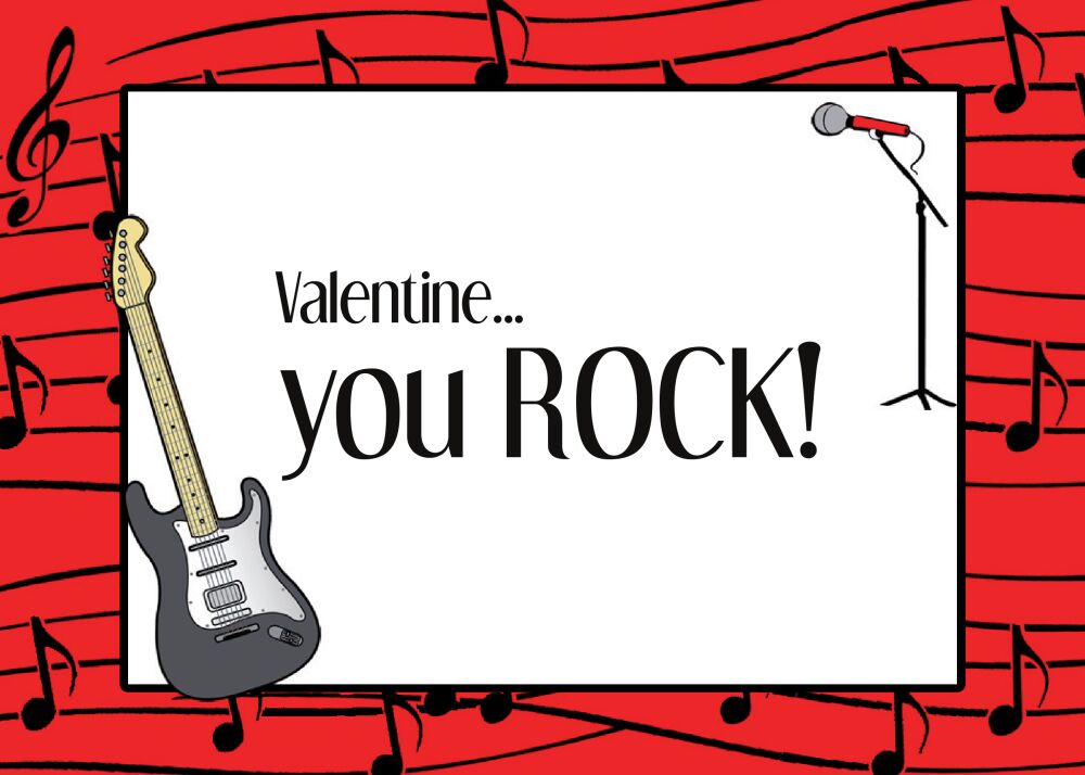 Rockin' Valentine Cards
