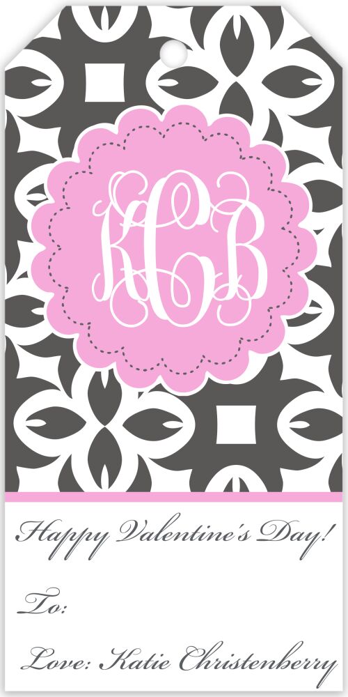 Monogram Hanging Gift Tag