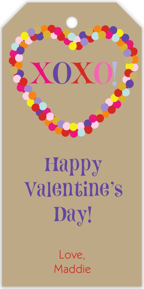 Dotted Heart Hanging Gift Tag