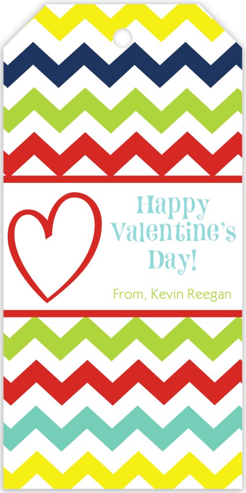 Chevron Hanging Gift Tag