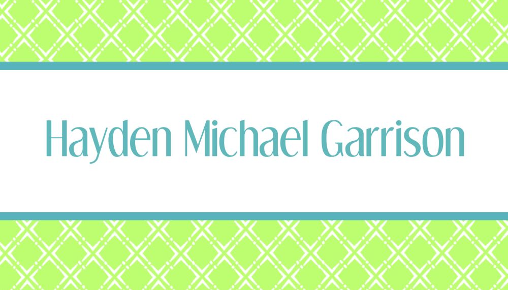 Green Diamond Enclosure Card