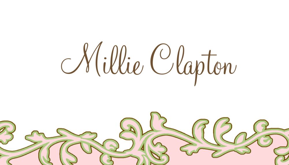 Green and Pink Vine Gift Sticker 