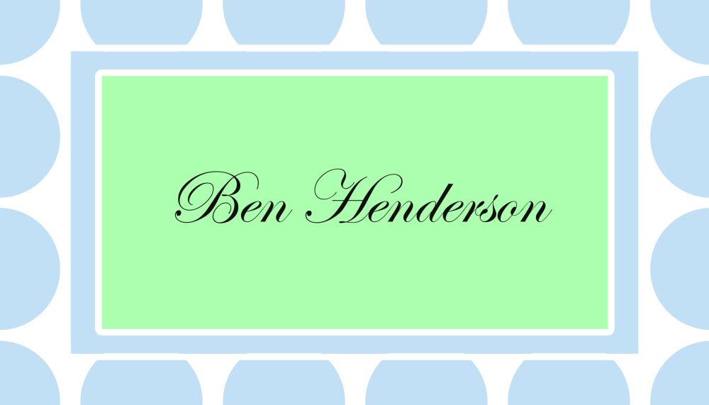 Blue Dots Gift Sticker 