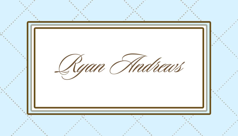 Blue Quilted Gift Sticker 