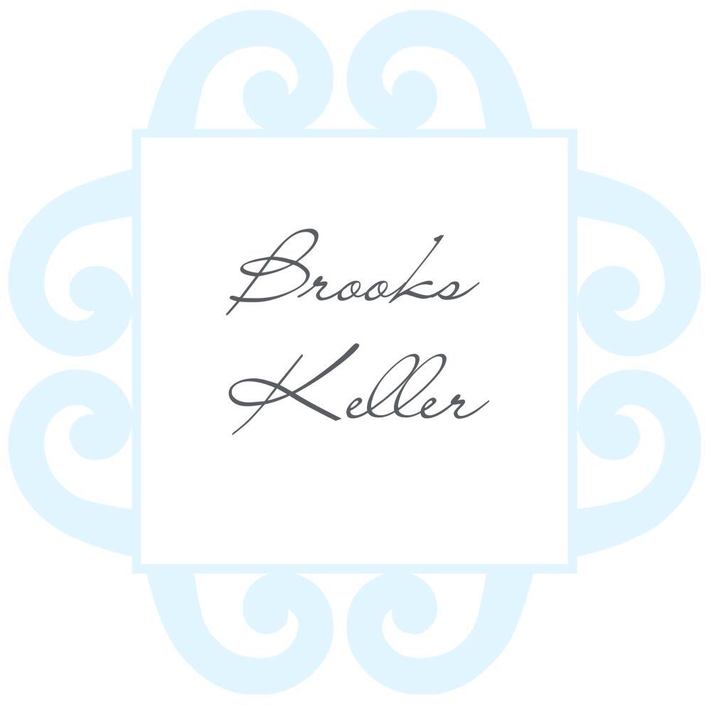 Elegant Blue Frame Square Gift Sticker 