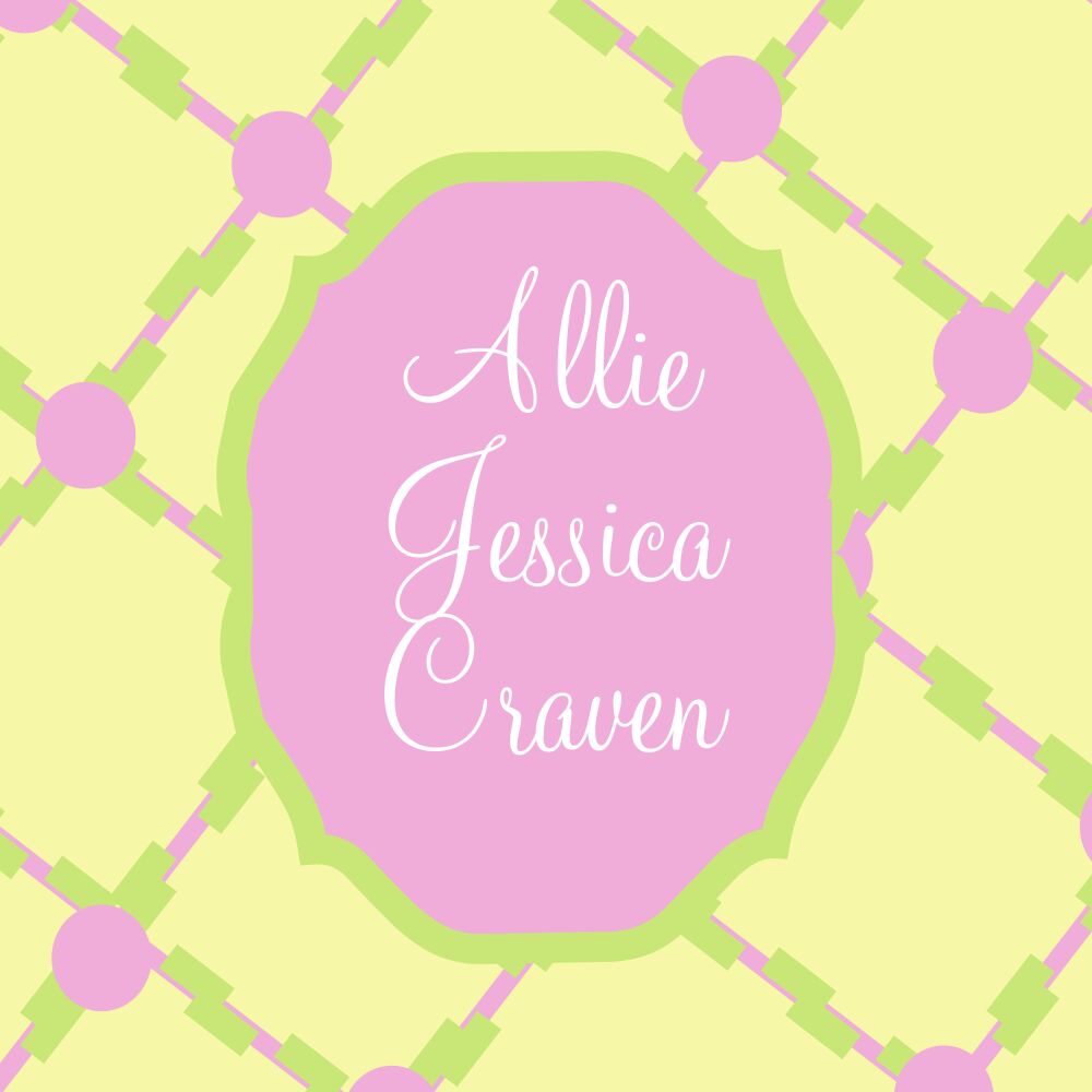Pink lattice pattern gift sticker 