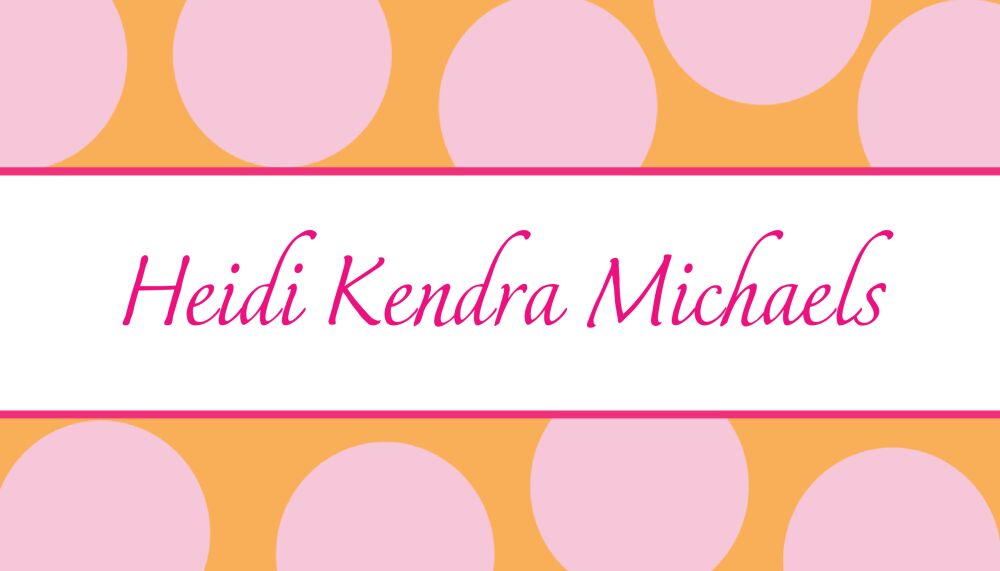 Big Pink Dots Enclosure Card