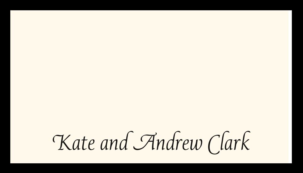 Initials Enclosure Card on IVORY