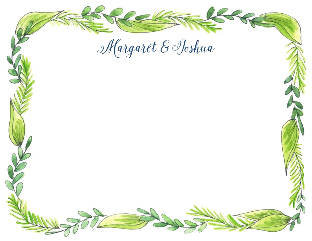 Border Vines Flat Note