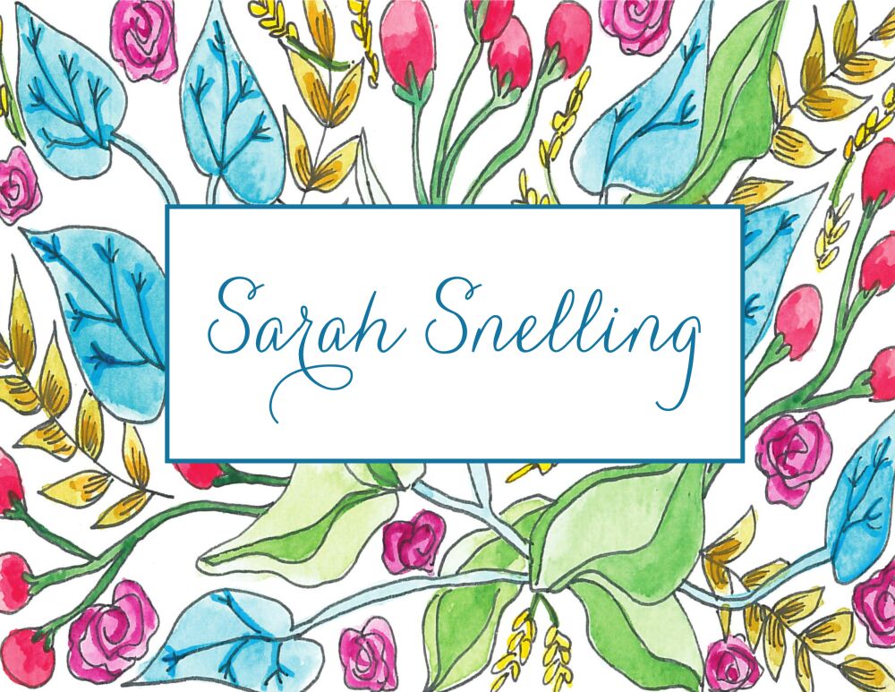 Calm Florals Folded Note