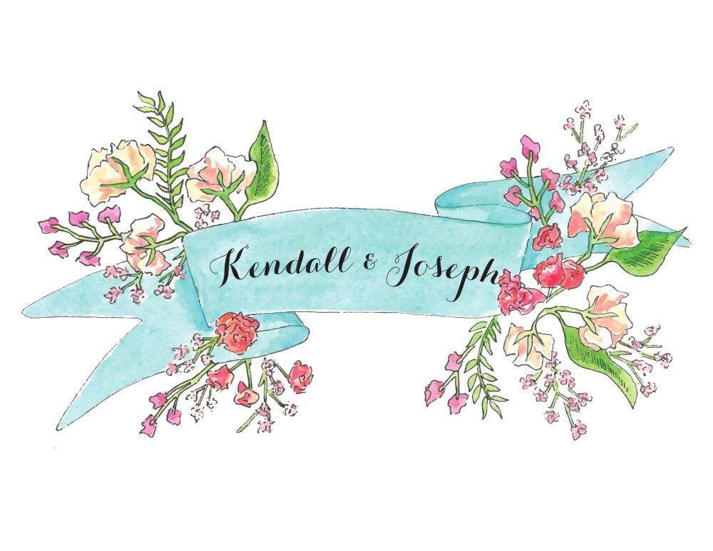 Spring Banner Folded Note