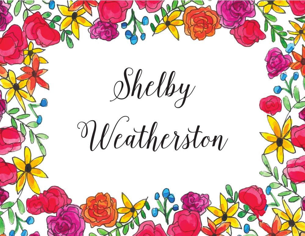 Floral Fiesta Folded Note