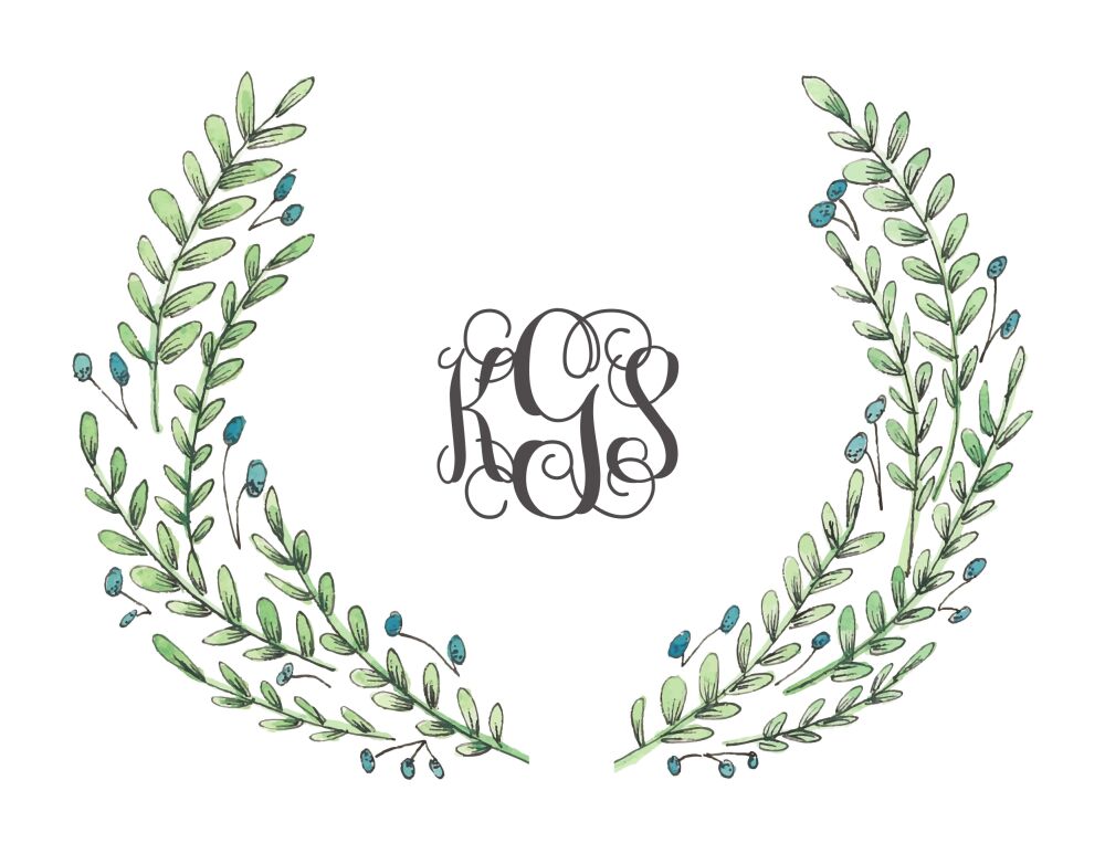 Buds and Greenery Folded Note