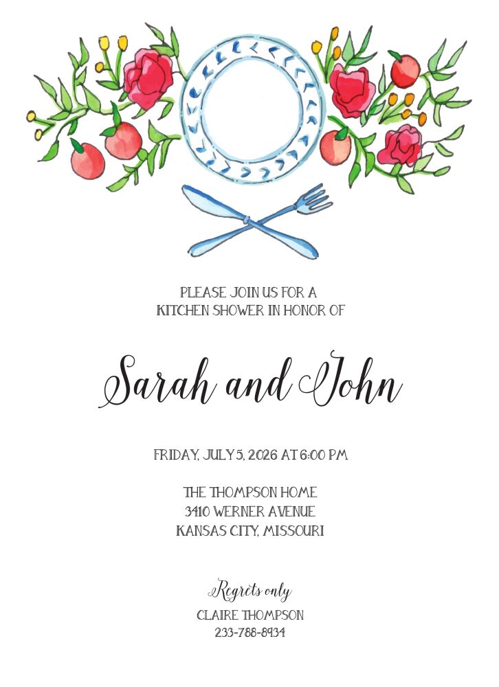 Table Setting Invitation