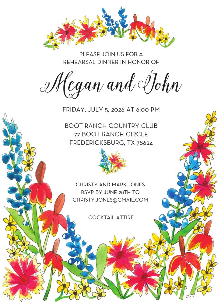 Wildflowers Invitation
