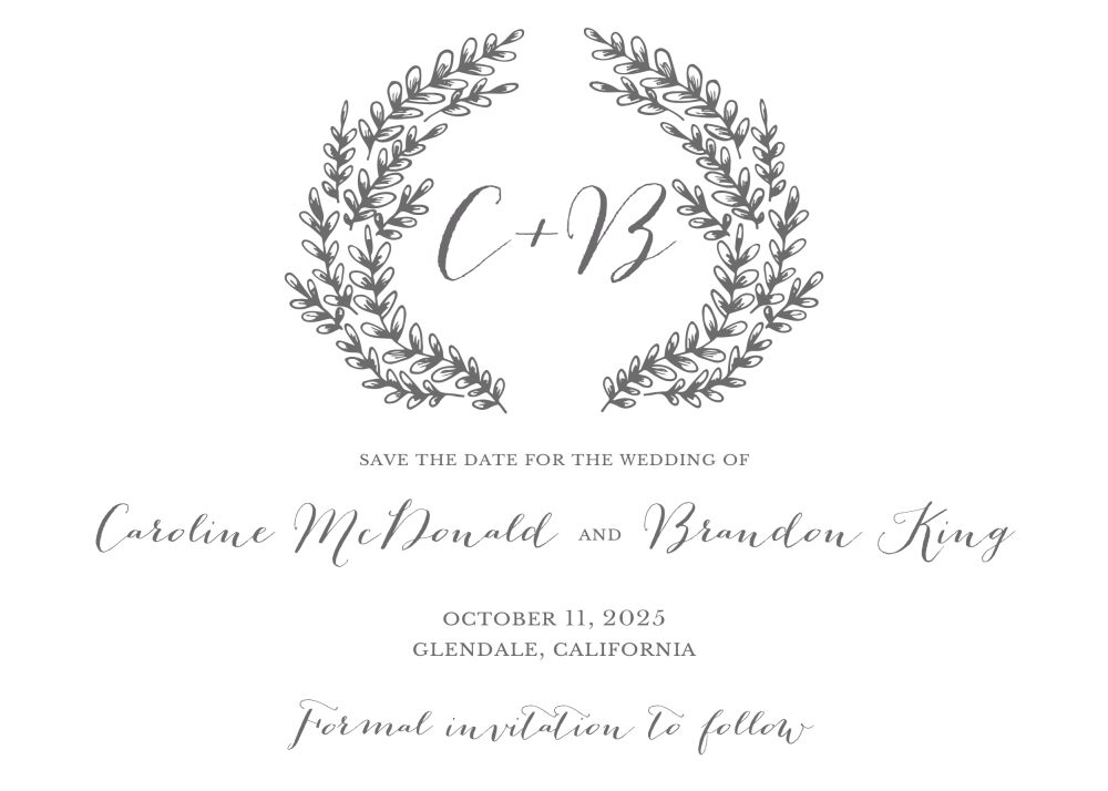 Brooks Vines Save the Date