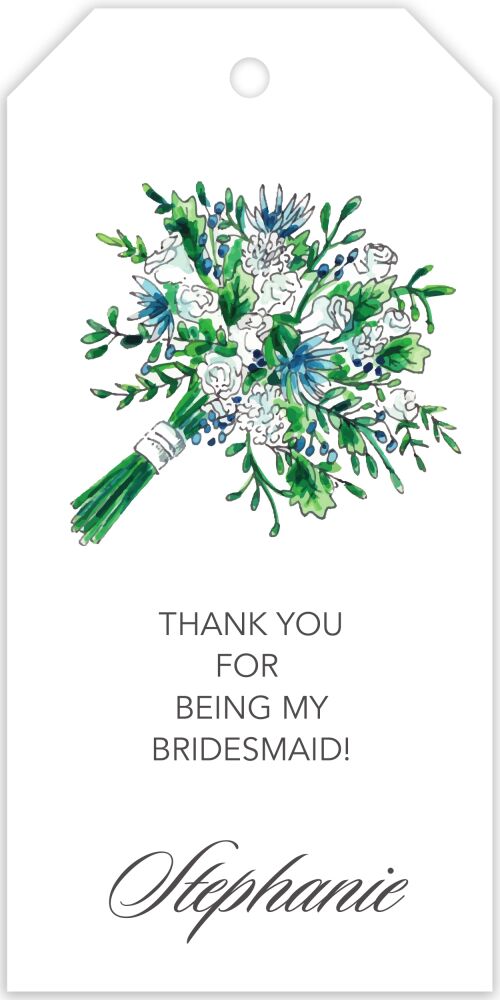Floral Bouquet Hanging Gift Tag