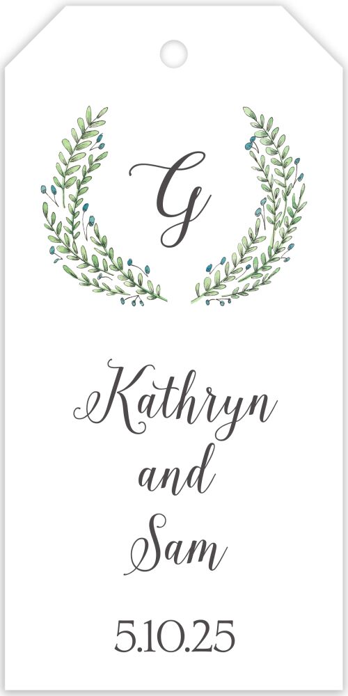 Buds and Greenery Hanging Gift Tag