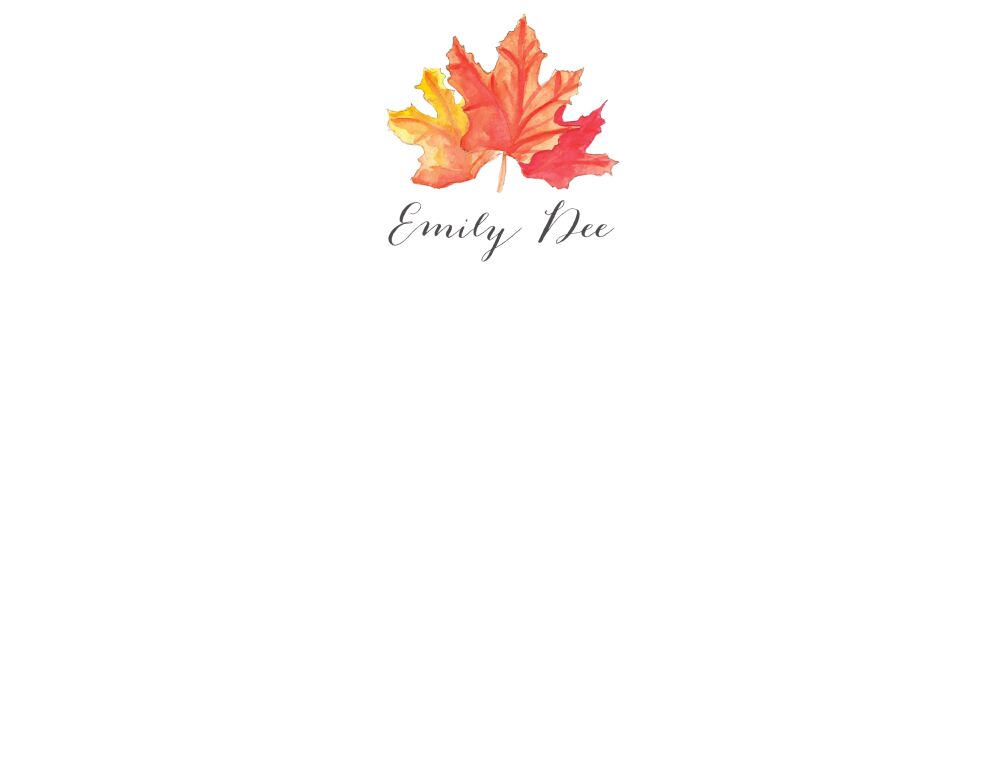 Maple Leaves Flat Note