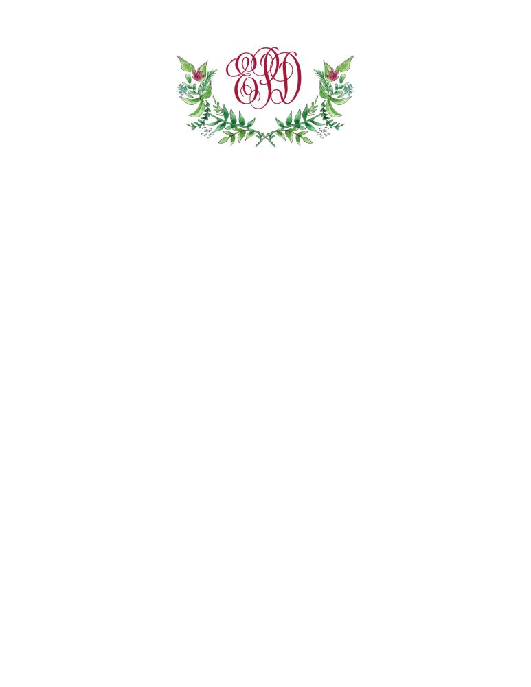 Ornate Vines Flat Note
