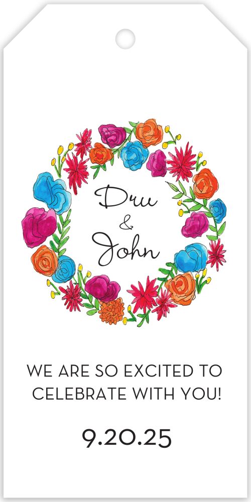 Viva Florals Hanging Gift Tag