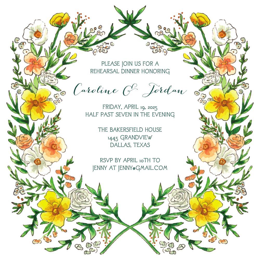 Soft Floral Trellis