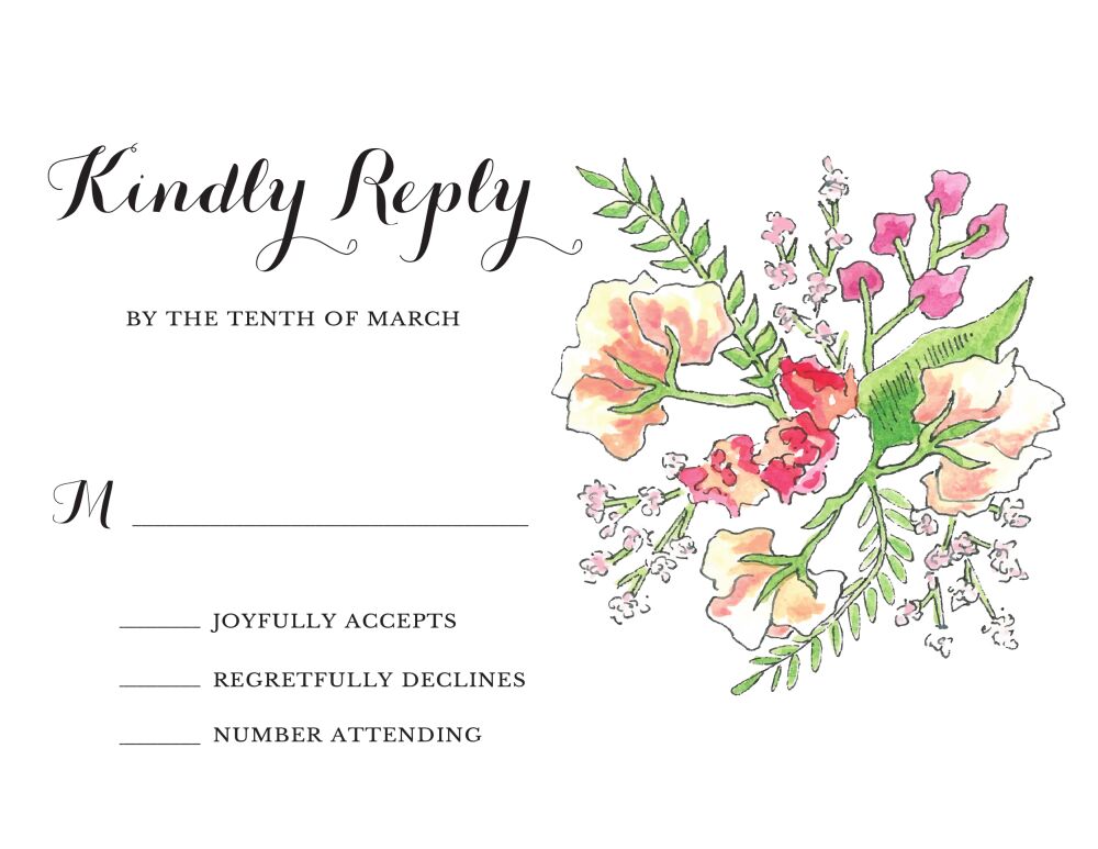 Spring Banner Reply Card