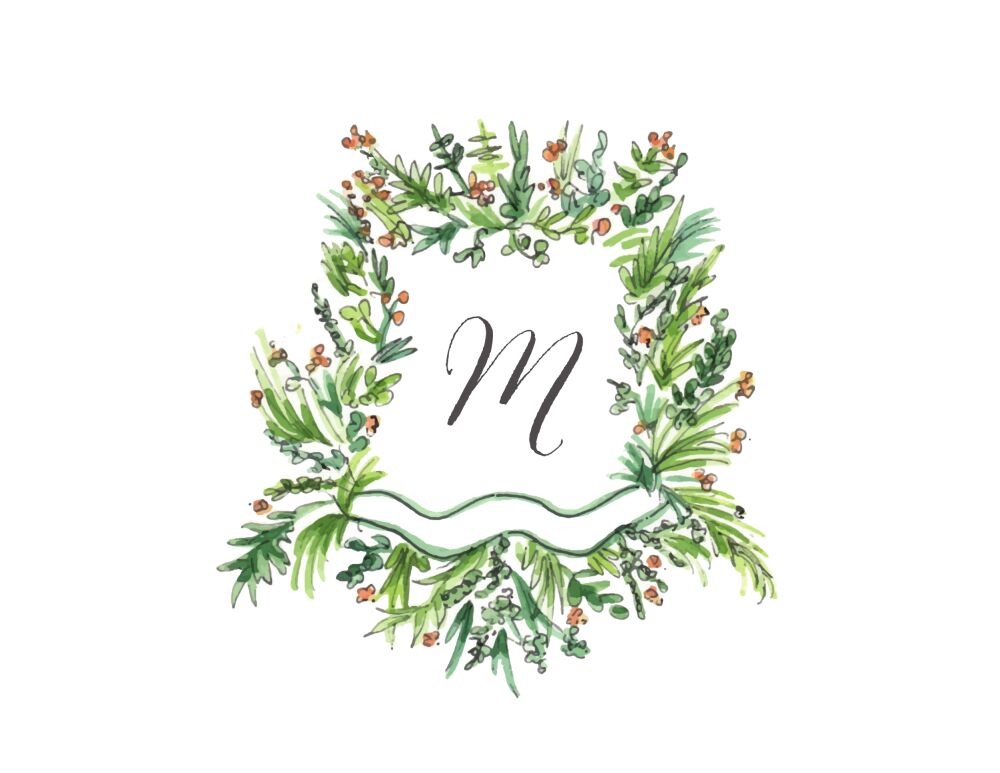 Lush Crest Folded Note